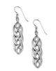 Interlok  Braid French Wire Earrings in Silver - thumbnail