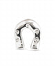 Horseshoe Piercing Stud Earrings in Silver Plated - thumbnail