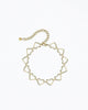 Hardcore Love Heart Choker in Gold - thumbnail