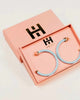 Hoop Earrings in Surf Blue - thumbnail