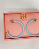 Hoop Earrings in Turquoise - thumbnail