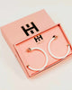 Hoop Earrings in White - thumbnail