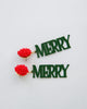 Merry Merry Earrings in Red/Green - thumbnail