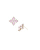 Little Minis Cross Earrings in Pink/Gold - thumbnail