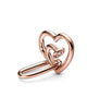 Nailed Heart Double Link in Rose Gold - thumbnail