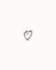 Nailed Heart Piercing Stud Earrings in Silver Plated - thumbnail