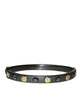 Nail Head Metal Hinge Bangle in Hematite - thumbnail