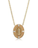 Marie Pendant Necklace in Gold/Nude - thumbnail