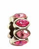 Navette Spacer in Silver-Pink - thumbnail