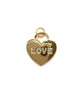Love Heart Charm in Gold - thumbnail