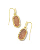 Lee Drop Earrings in Gold/Spice Drusy - thumbnail