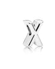 Letter X Charm in Silver - thumbnail