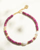 Niamh Beaded Collar in Magenta - thumbnail