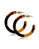 Ultra Mini Hoops Earrings in Classic Tortoise - thumbnail