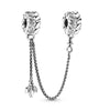 Seeds Silver Safety Chain Clip And Silicone Grip in Silver - thumbnail