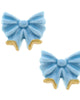 Women'S Lucy Porcelain Bow Stud Earrings in Blue - thumbnail