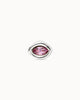 Piercing Stud With Faceted Crystal Earrings in Rose - thumbnail