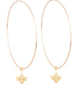 Queen Bee Hoops in Gold - thumbnail