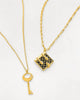 Women'S Secret Diary Book Locket And Key Pendant Gift Set in Onyx/Gold - thumbnail