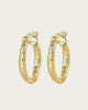 Snakeskin Hoops in Gold - thumbnail