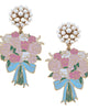 Women'S Laney Enamel Cluster Earrings in Pink/Blue - thumbnail