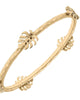Women'S Monstera Leaf Bangle in Worn Gold - thumbnail
