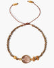 Pyrite Pull Tie Bracelet in Brown - thumbnail
