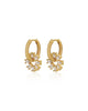 The Baguette Washer Huggies in Gold - thumbnail