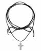 The Candace Cross Choker in Black - thumbnail
