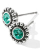 Twinkle Emerald Post in Silver - thumbnail