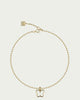 Y2K Butterfly Charm Necklace in Gold/Clear - thumbnail
