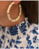Women'S Bamboo Cream Hoops in Beige - thumbnail