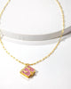 Women'S Secret Diary Book Locket Necklace in Magenta/Gold - thumbnail