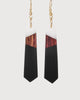 Women'S Eko Wooden Earrings in Black Multi - thumbnail