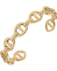 Women'S Chain Link Bangle in Worn Gold - thumbnail