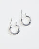 Small Everyday Hoops in Silver - thumbnail
