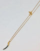 Single Lip Shard Necklace in Grey/Gold - thumbnail