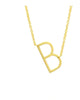 Sideways Initial Necklace B in Gold - thumbnail
