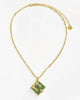 Women'S Secret Diary Book Locket Necklace in Emerald/Gold - thumbnail
