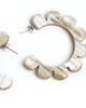 Women'S Flower Outline Hoops in Taupe - thumbnail