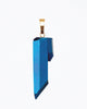 Titanium Quartz Pendant in Blue/Gold - thumbnail