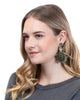 Turtle Earrings in Green - thumbnail