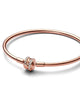 Shooting Star Charm Bangle in Rose Gold - thumbnail