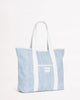 Stripe Tote in Powder Blue - thumbnail