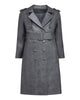 The  Jodi Snakeskin Trench Coat - thumbnail