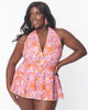 Unique Vintage Bohemian Floral Skirted Wendy Swimsuit - thumbnail
