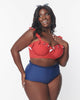 Unique Vintage Navy Cape May Swim Bottoms - thumbnail