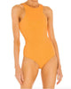 Alloy Rib Braided Bodysuit in Sunrise - thumbnail