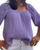 Aurora Gauze Top in Lavender - thumbnail