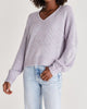 Becca V-Neck Sweater in Lilac - thumbnail